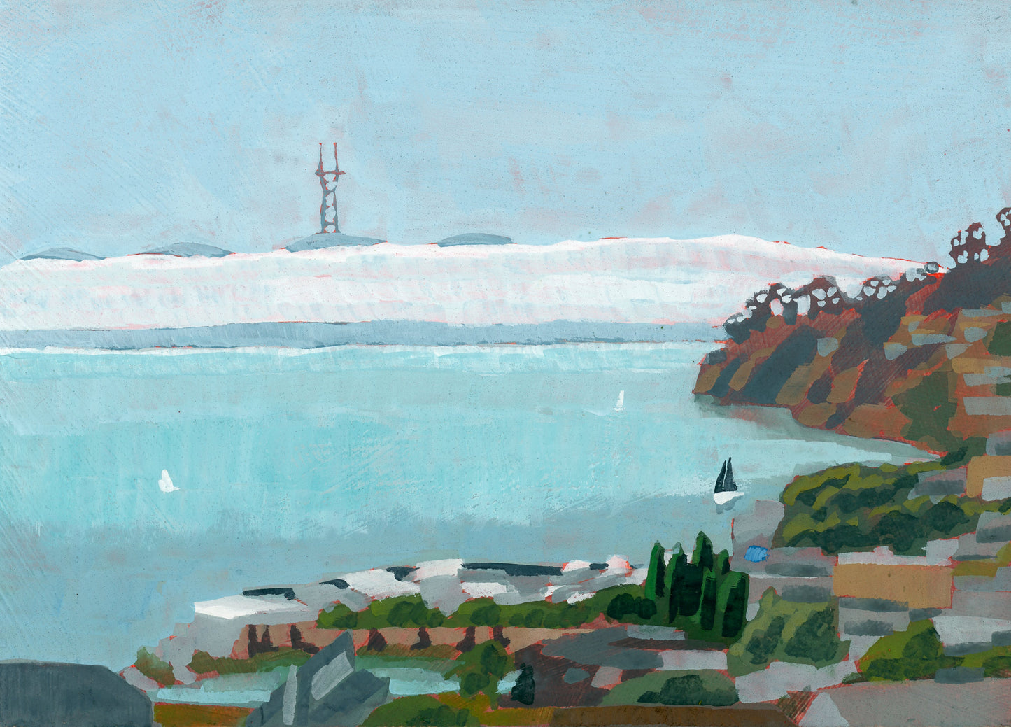 "Sutro Tower from Tiburon" by Nathaniel Bice