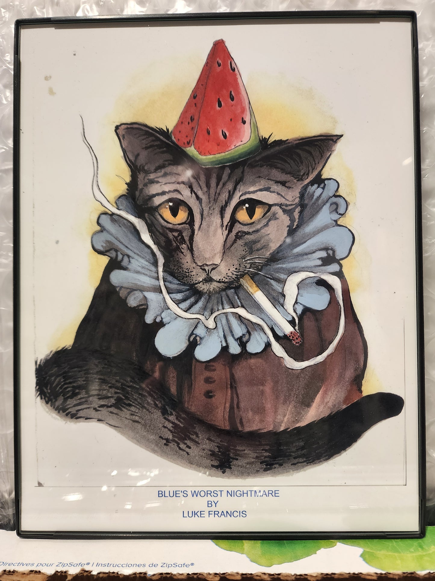 "BLUES'S WORST NIGHTMARE" by David Buergler (Framed Print)