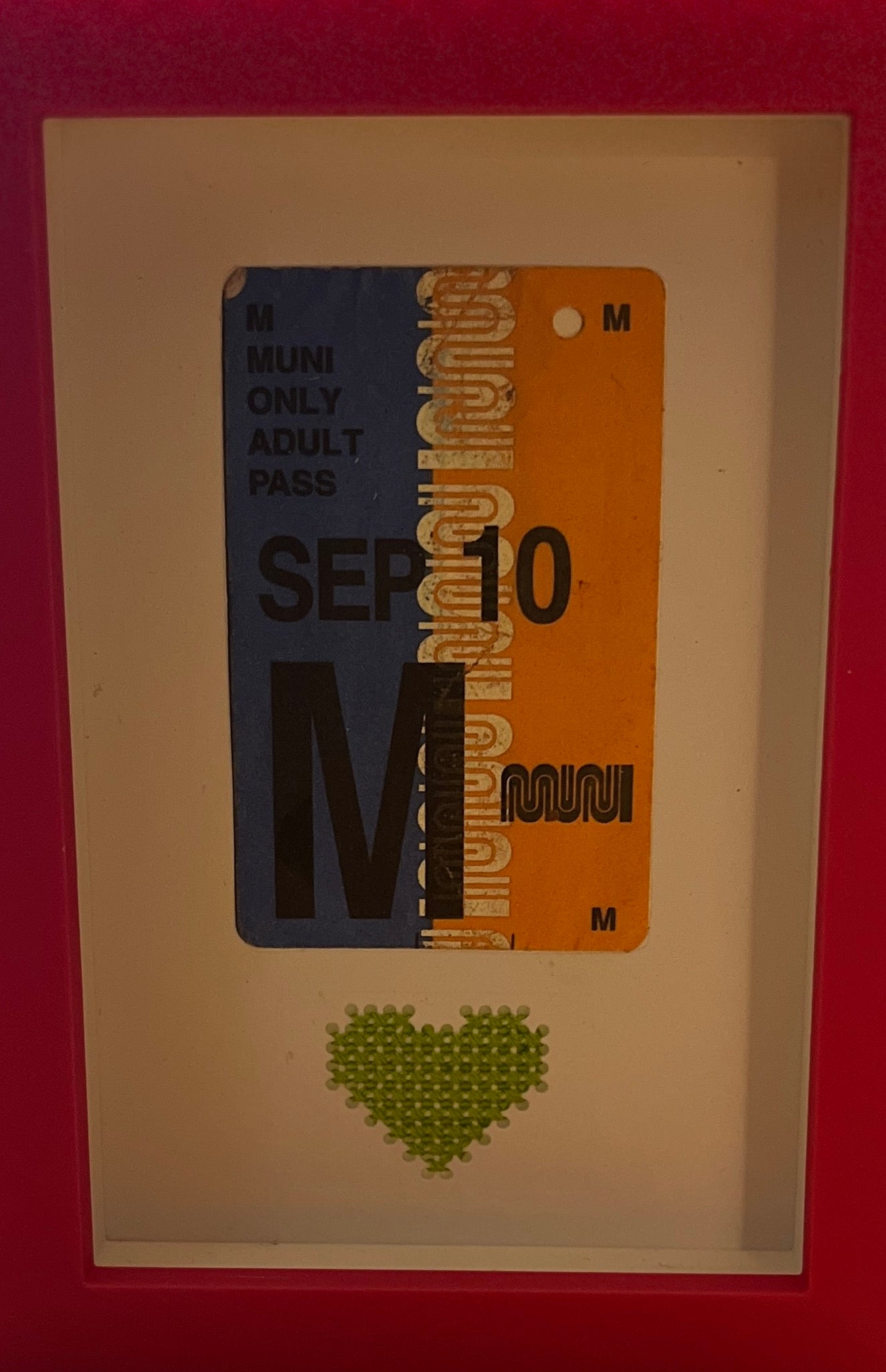 "Sept 2010 MUNI Pass" by Chandra Gandolfo