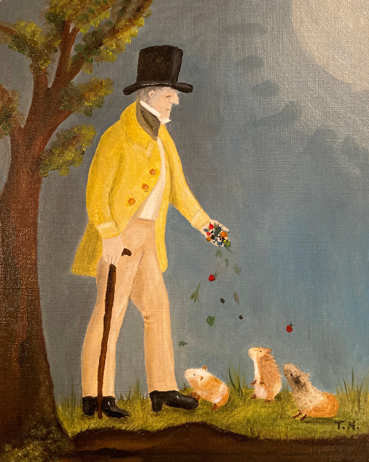 "The Old Man and the Guinea Pigs" by Hummingbear Studio