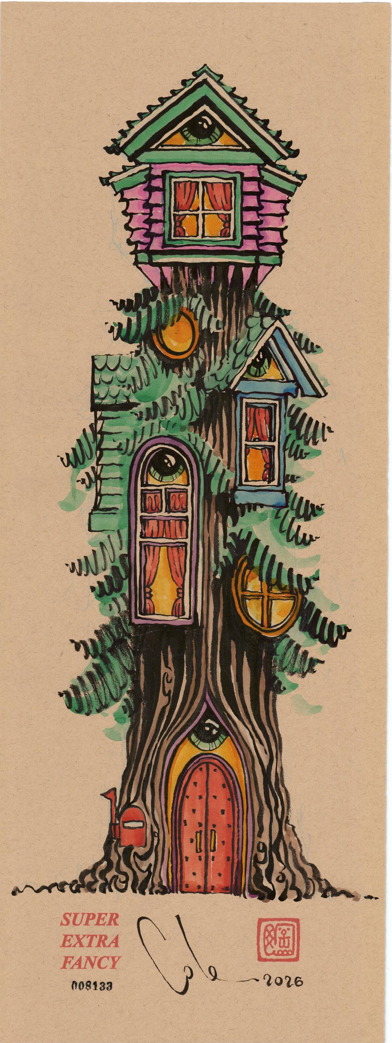 "Treehouse Drawing #8133" by Cole Skaggs