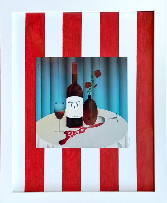 "On Fridays, we wine" by 9AM.art