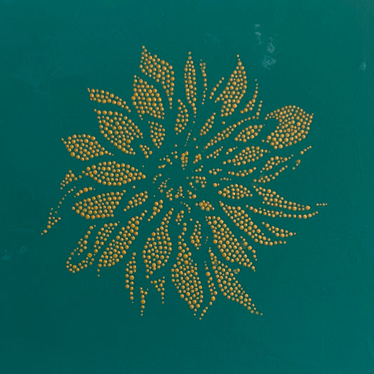 "Teal Dahlia" by Kundan Baidwan