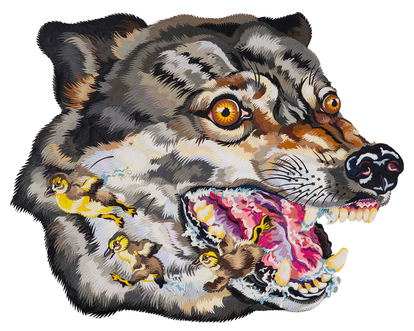 "Wolf and Ducklings" by Andrea Bergen