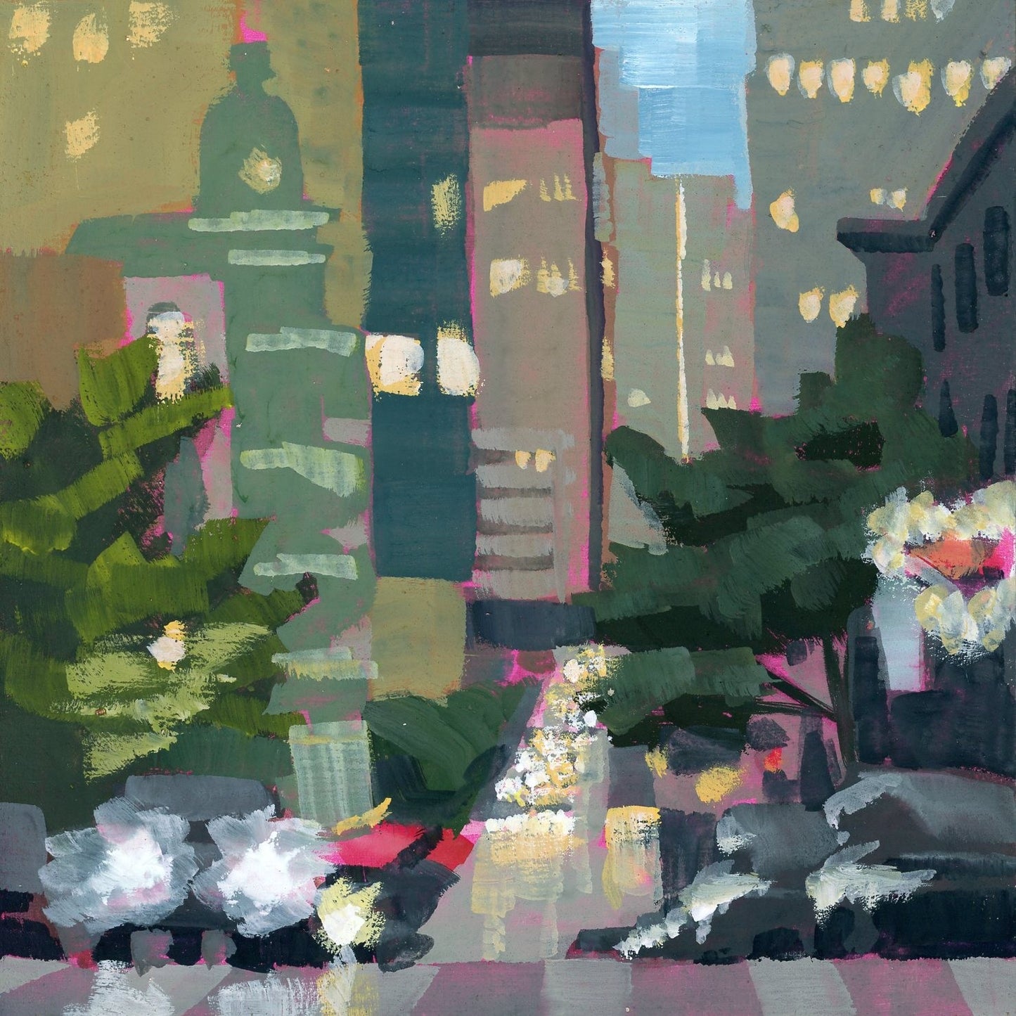 "Broadway and Kearny Nocturne" by Nathaniel Bice