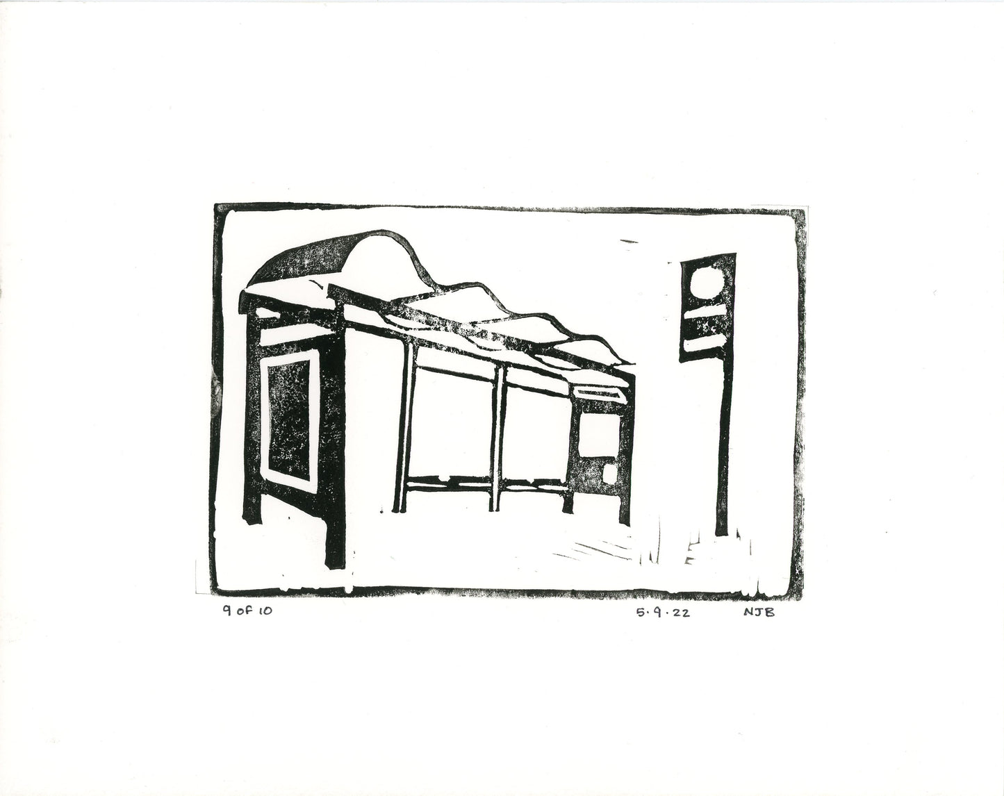 "MUNI Stop Lino" by Nathaniel Bice