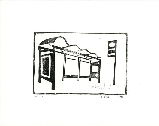 "MUNI Stop Lino" by Nathaniel Bice