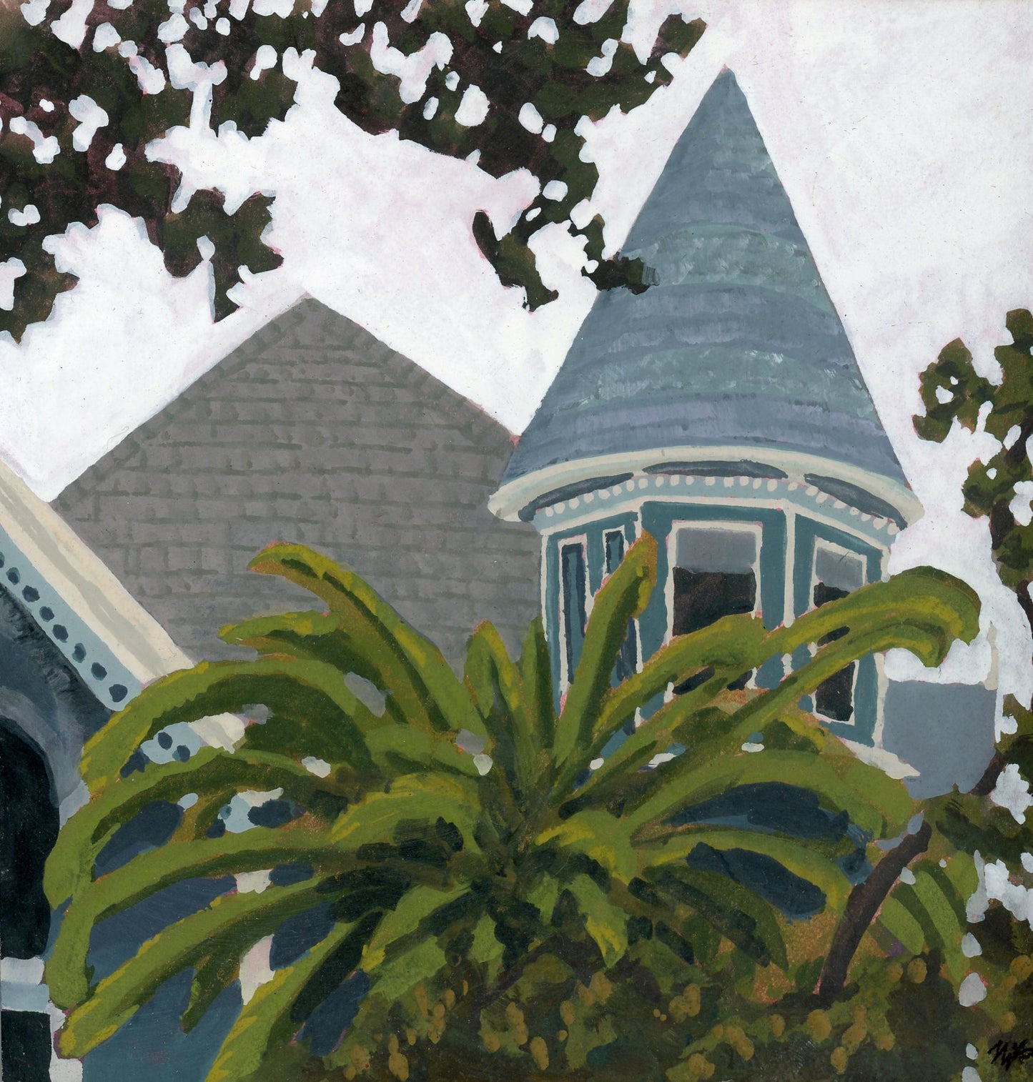 "Turret and Palm" by Nathaniel Bice