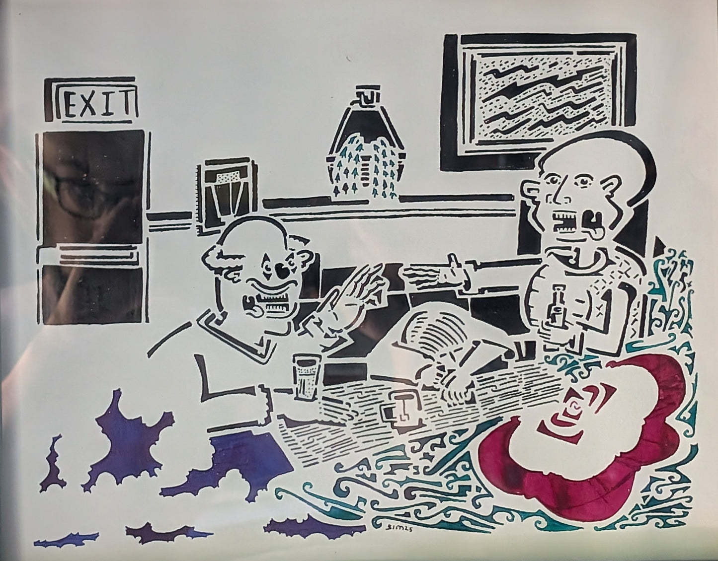 "Bar Drawing 3" by Jim Bihari