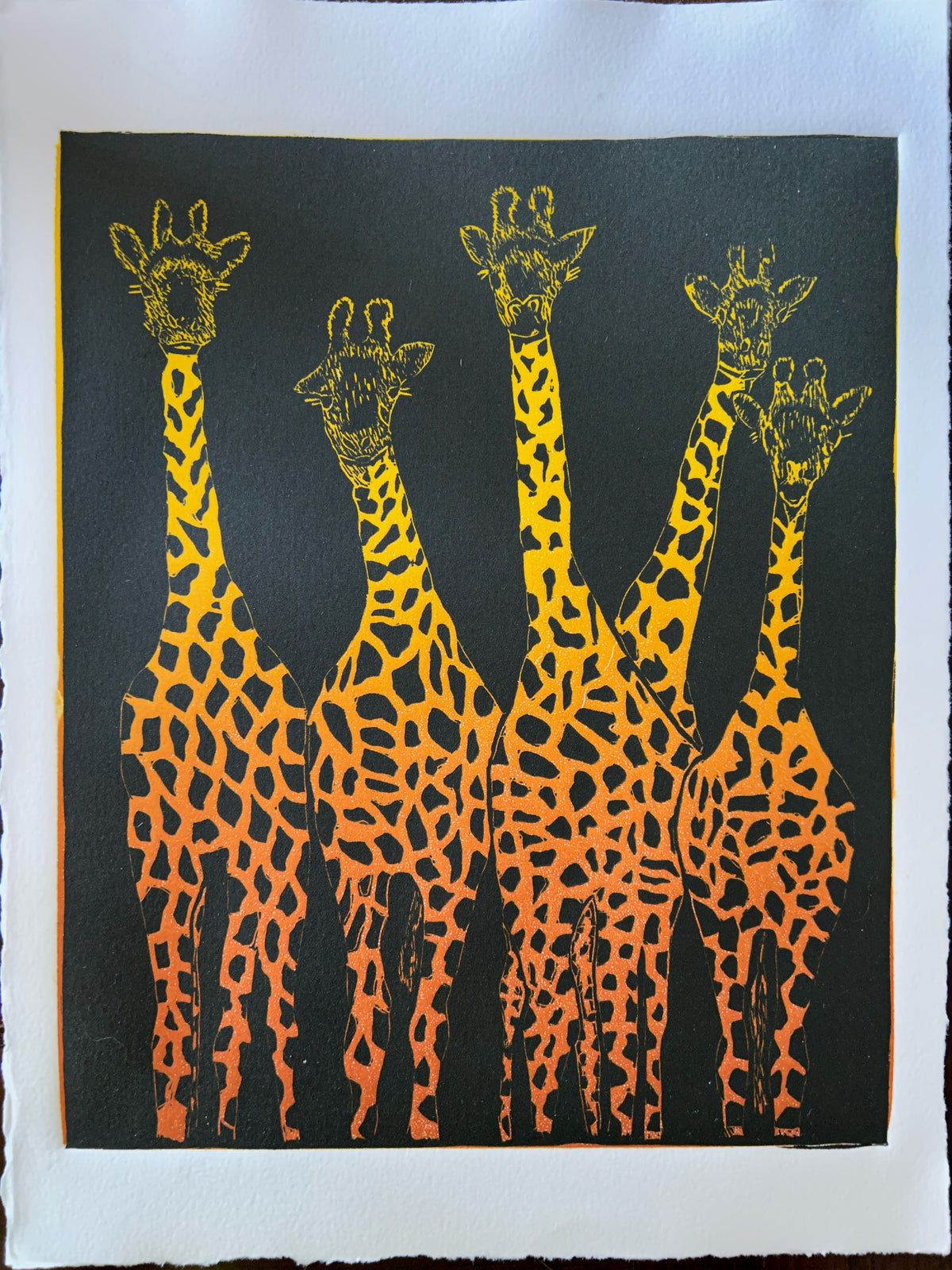 "Five Giraffes" by Sherry Suisman