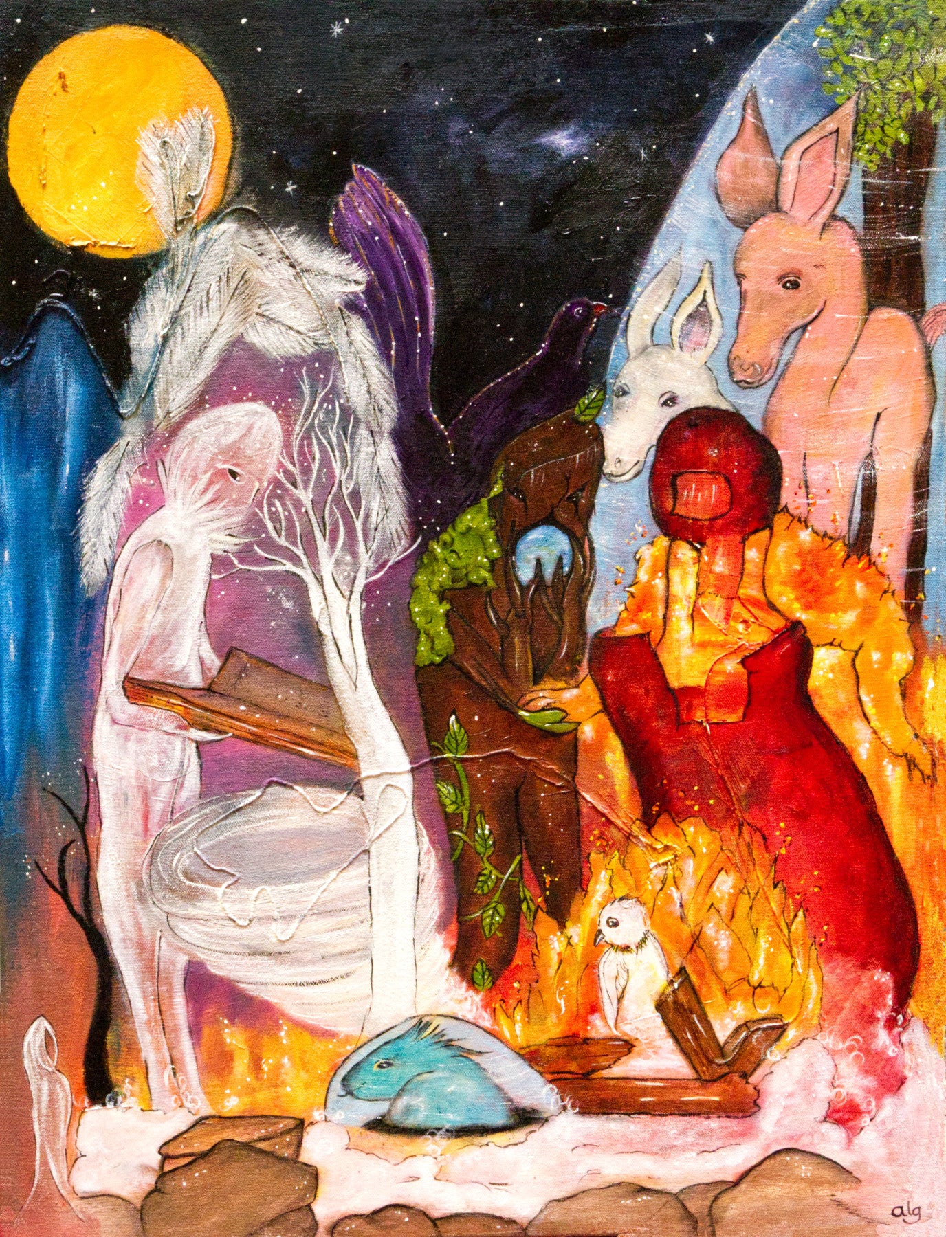 "Fire, Earth, and Air Got Together to Decide What to do" by Abigail Goldberger