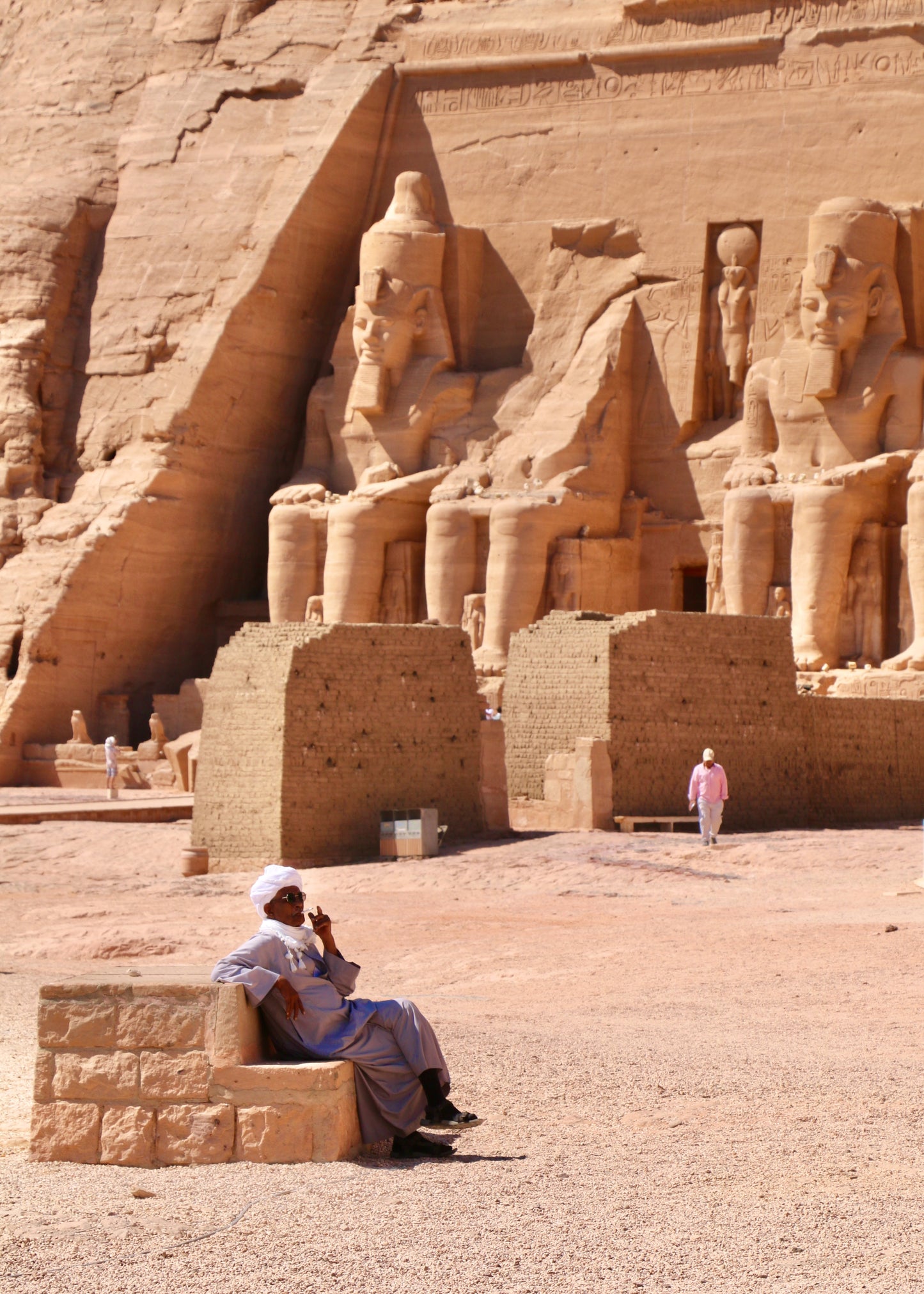 "Smoke Break at Abu Simbel" by Anneka Huntley