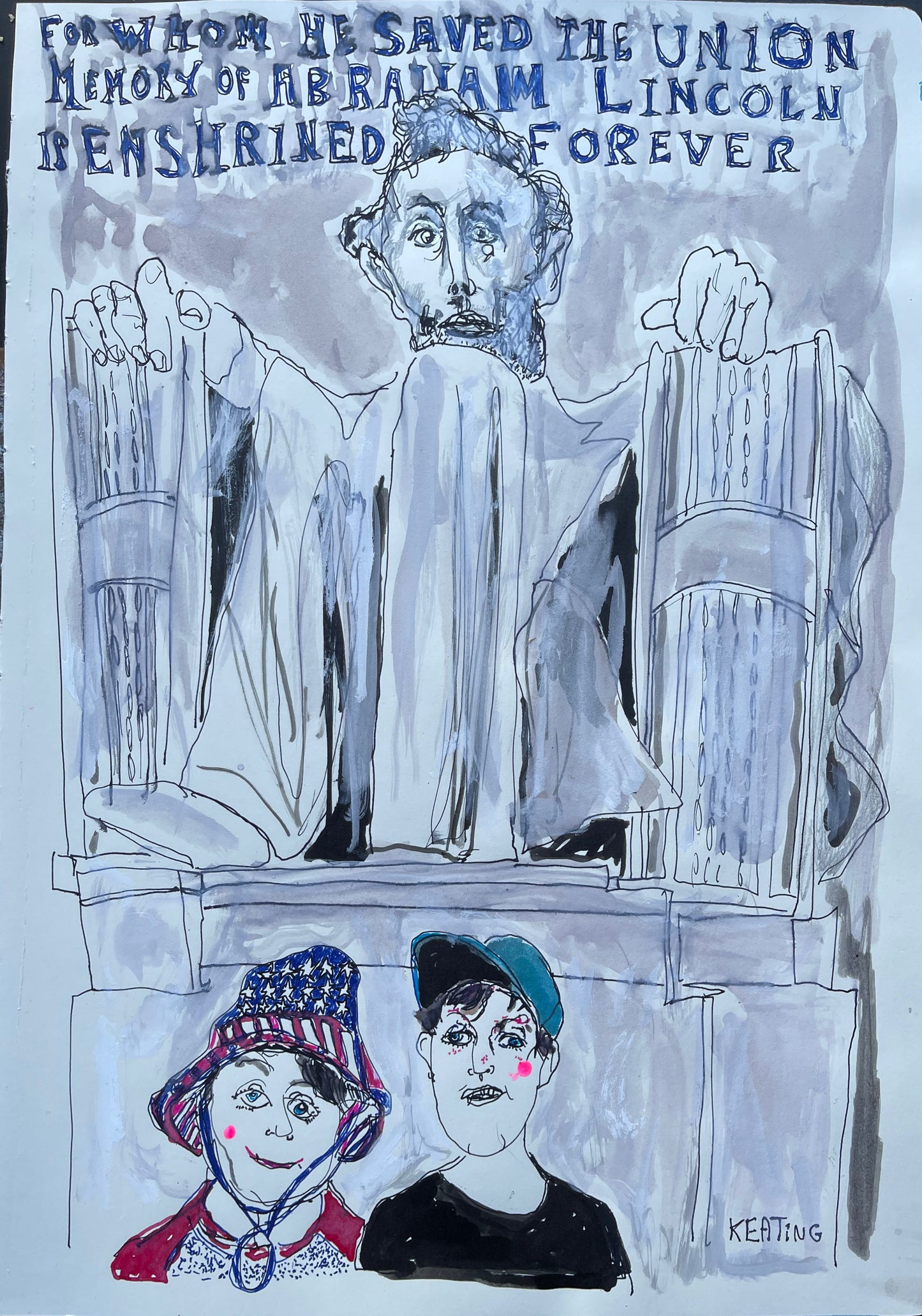 "Children Visit Lincoln" by Jack Keating