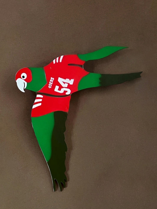 "Parrot #54 Fred Warner" by Misstencil
