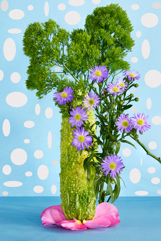 "Bitter Melon and Flowers" by Desirée Pfeiffer