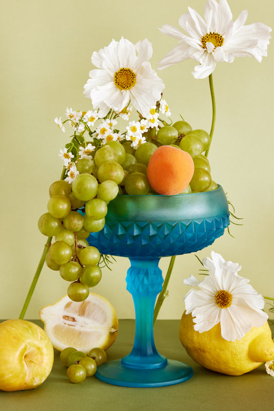 "Blue Bowl and Fruit" by Desirée Pfeiffer