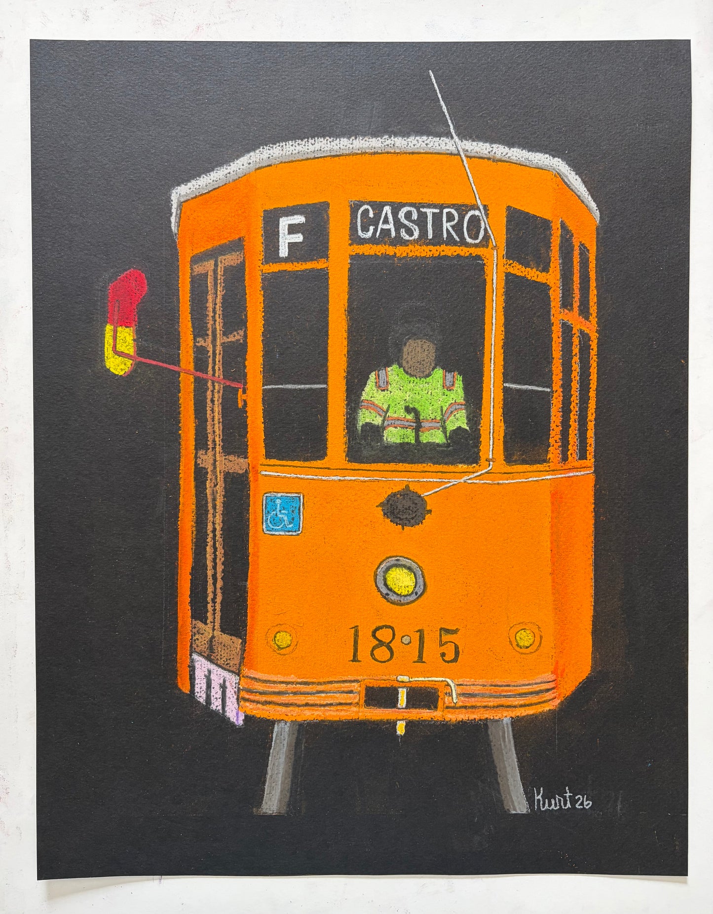 "Orange Milan Streetcar 1815" by Kurt Schwartzmann