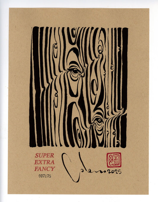 "Wood Grain Drawing #7175" by Cole Skaggs