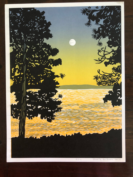 "Lake Tahoe at Dusk" by Sherry Suisman