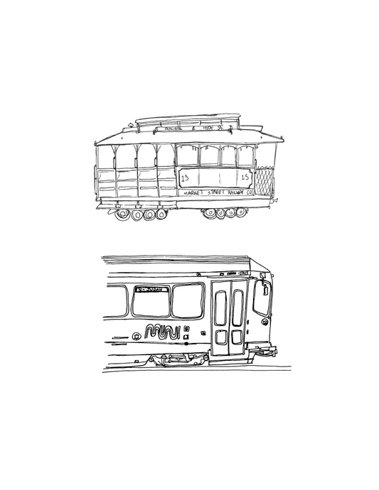 "Trolley & Muni" by Jaime Urborg